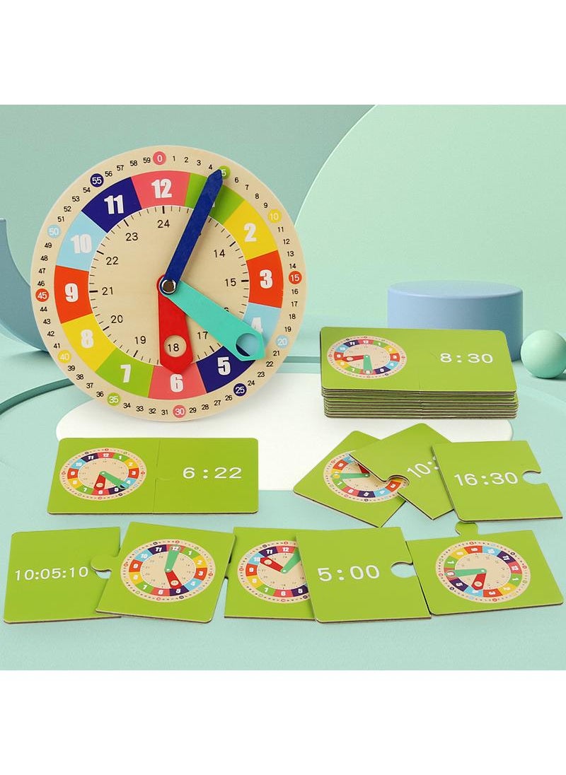 Y&D - Clock Model Clock Face Three-needle Children's Learning Tools Learning And Understanding Time Teaching Tools - Image 1