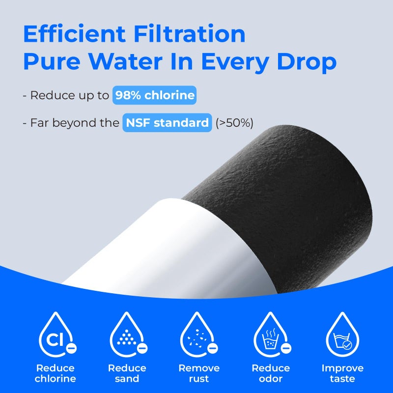 Waterdrop Replacement for GEÂ® Profile Opal Nugget Ice Maker Water Filter, P4INKFILTR, with Ring Pull, NSF 42&372 Certified, BPA-Free, 4 Counts - Image 3