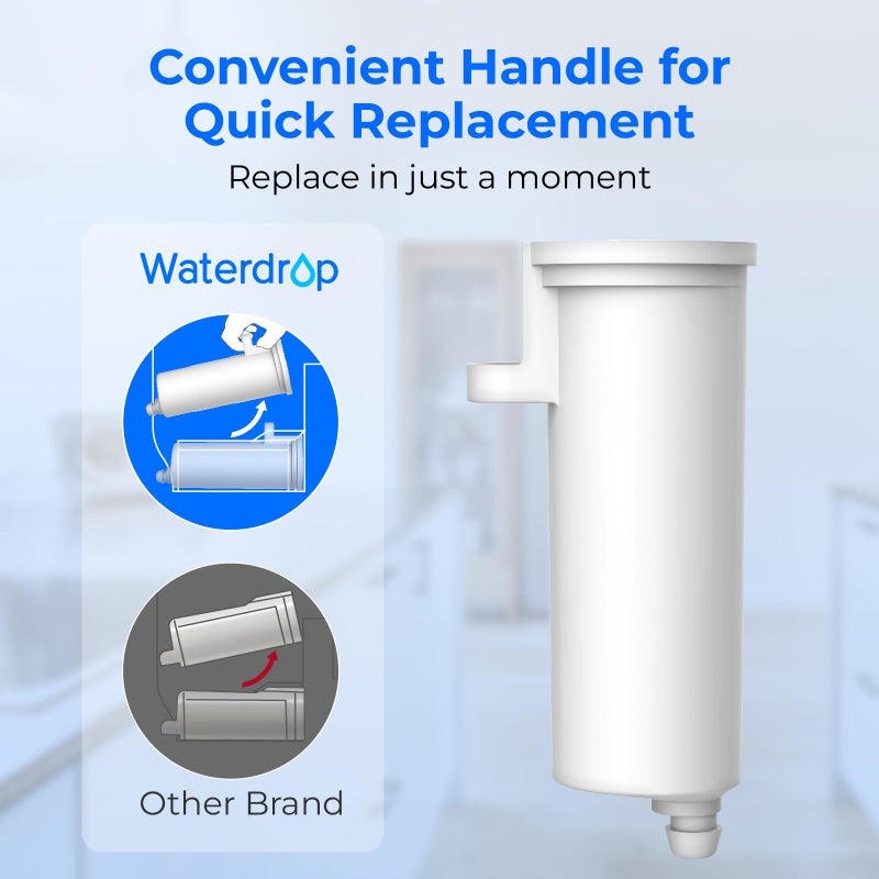 Waterdrop Replacement for GEÂ® Profile Opal Nugget Ice Maker Water Filter, P4INKFILTR, with Ring Pull, NSF 42&372 Certified, BPA-Free, 4 Counts - Image 4