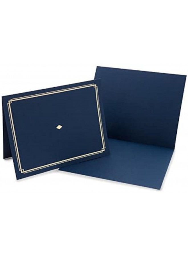 Gartner Studios Certificate Kit, Includes 6 8.5" x 11" Blue with Gold Detail Certificate Holders - Image 2