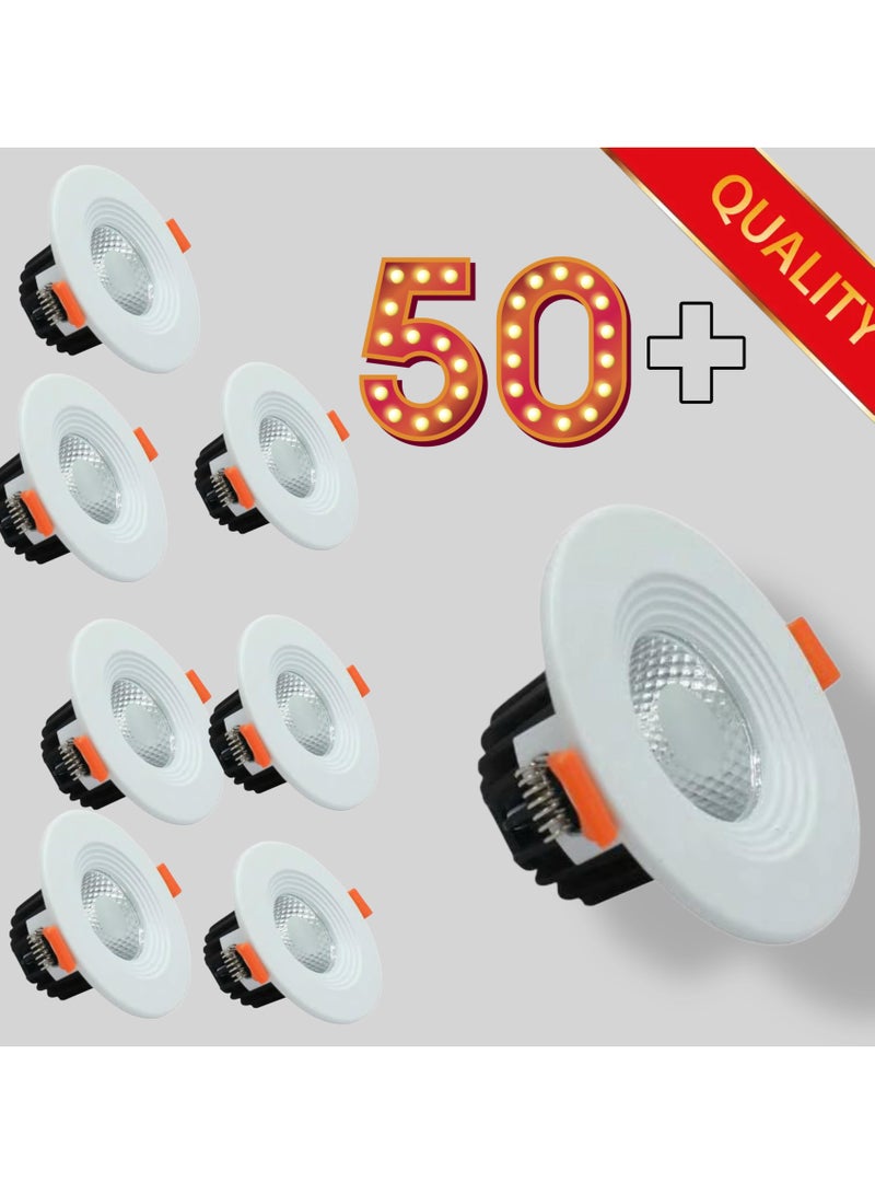 Hummer 50 LED Spotlights – 7 cm | 7W | Daylight (Solar-like) Light - Image 1