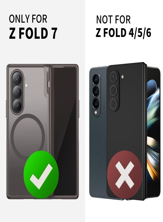 موبوسي جراب MOBOSI المغناطيسي لهاتف Z Fold 7 مع واقي شاشة للخصوصية، متوافق مع Magsafe، غطاء حماية نحيف يغطي كامل الهاتف، غطاء مقاوم للصدمات لهاتف Samsung Galaxy Z Fold 7، رمادي - Image 5