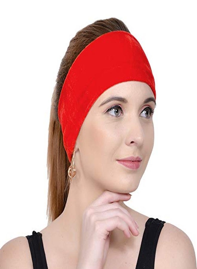 BISMAADH Soft Velvet Fabric headband - Ideal for Running, Yoga, Aerobics, Gyming, Dance, Excersice for Women & Girls - Image 1