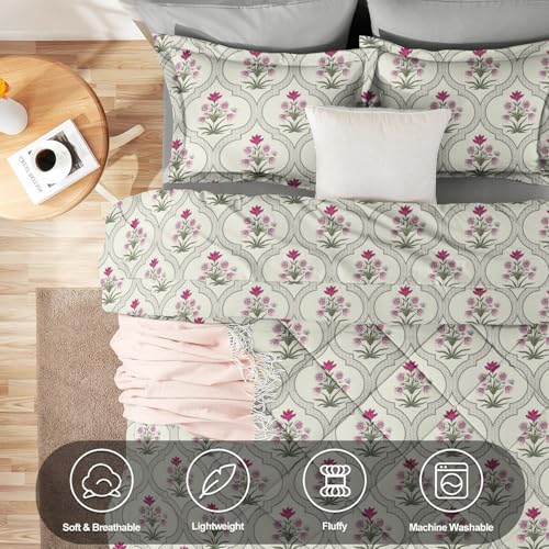 VAS COLLECTIONS 220 GSM Microfiber Reversible AC Comforter |Quit | Blanket | Duvets for Single Bed 180Tc (60x90 Inches, Greenish Yellow) - Image 4