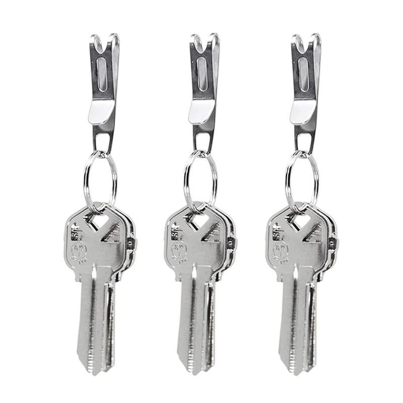 key smart KeySmart Nano Clip - Pocket Clip Key Ring Holder - Secure Your Key Chain, Eliminates Pocket Bulge  - Image 1