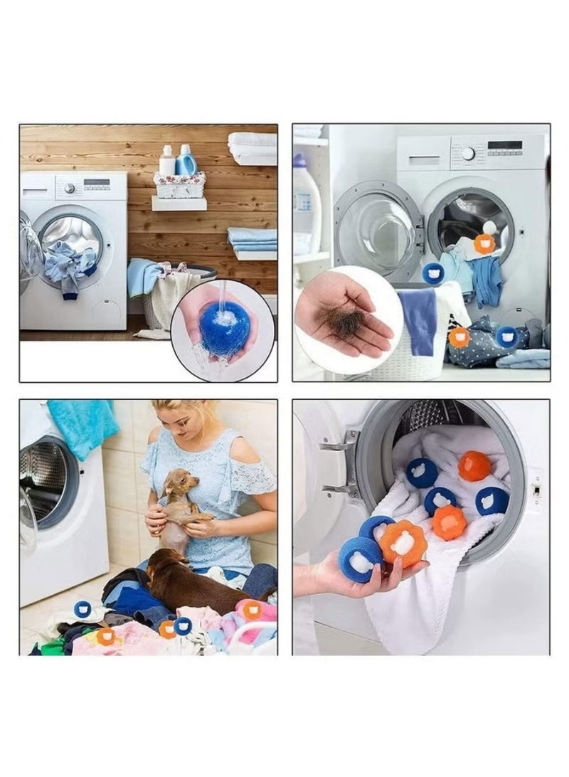 8pcs pet hair remover for pet washing machine hair catcher washing ball dryer ball for clothing dogs and cats pet fur - Image 5