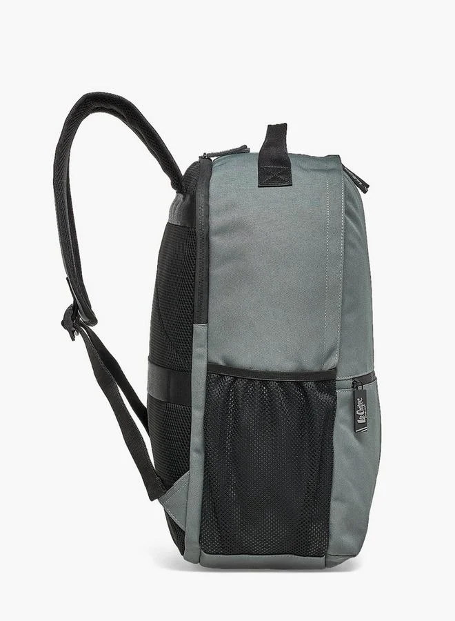 Lee Cooper GREY Solid Backpack For Boys 13+ Years With Padded Shoulder Strap for Men | Best Price UAE