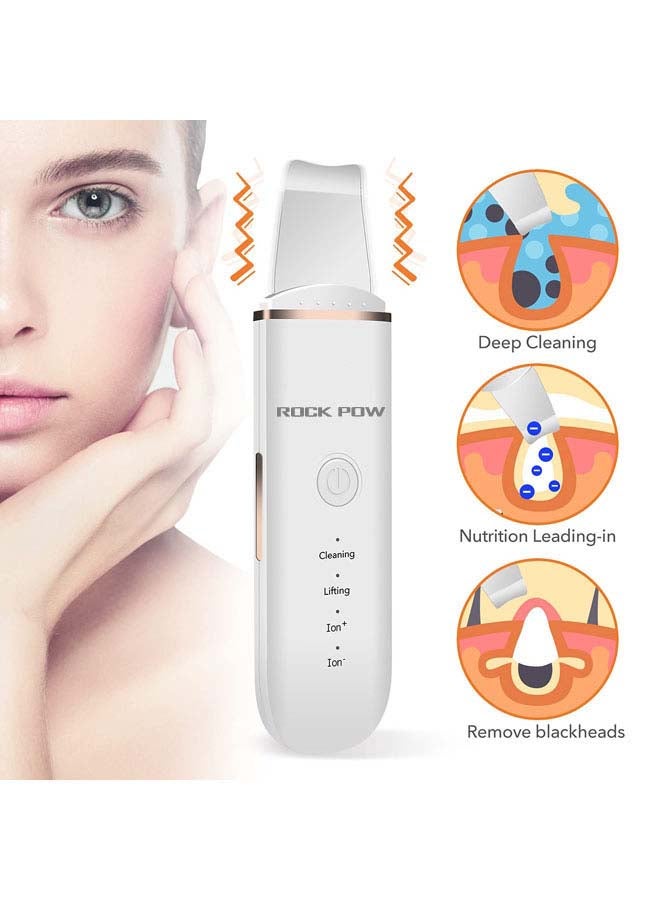 Rock Pow Face Skin Cleansing Scrubber white - Image 3