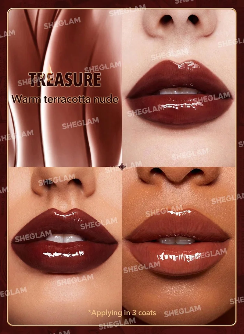 SHEGLAM Sheglam Ember Rose Immortal Love Nourishing Lip Gloss-Treasure