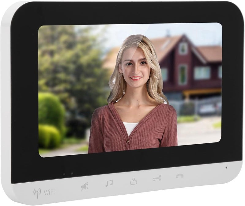 klarako 7in TFT LCD Video Doorbell with Wifi Remote Unlocking, Night Surveillance Function, 700TVL Camera for App Control (US Plug) - Image 2