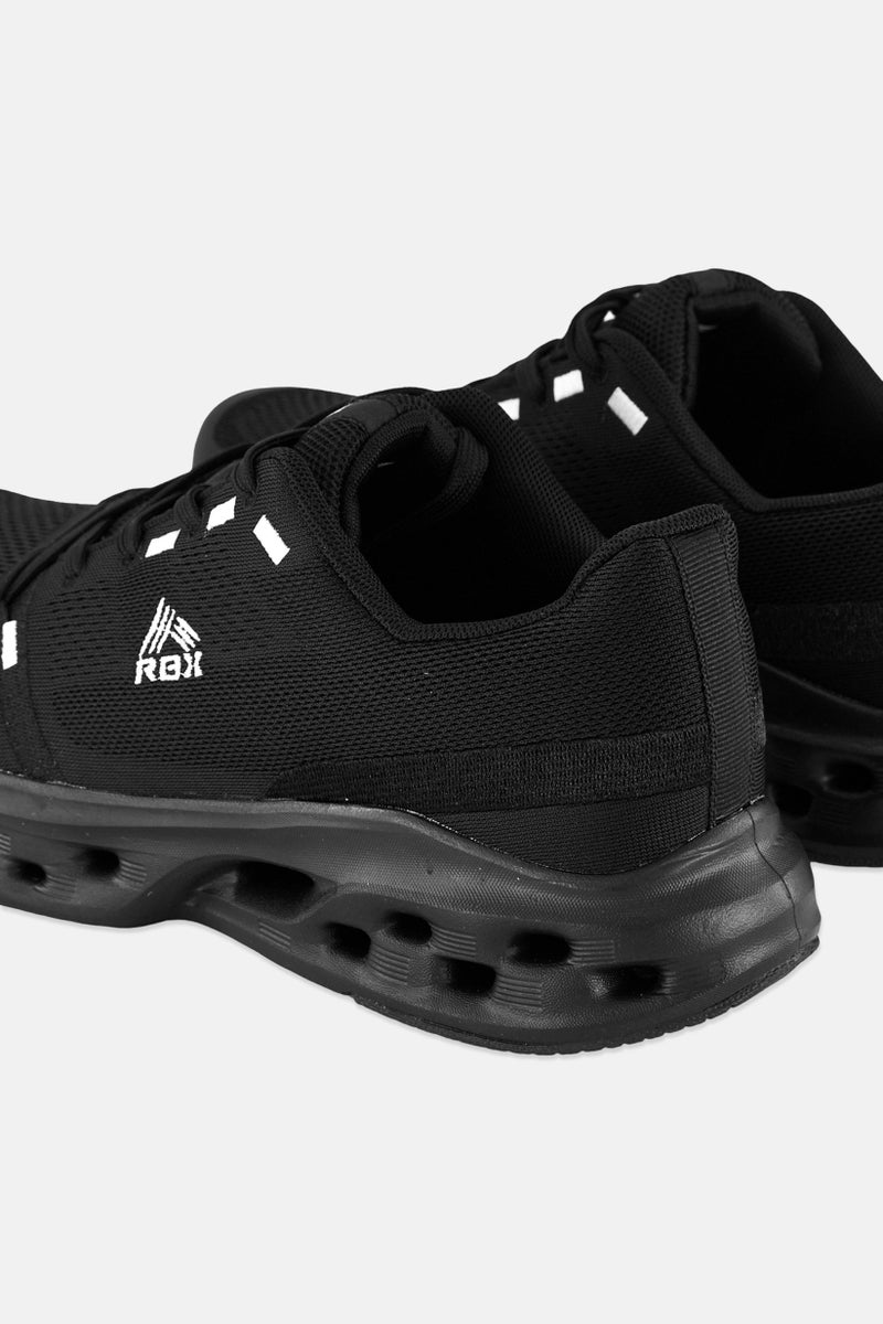 RBX Men Brand Logo Lace Up Hiking Shoes, Black - Image 4