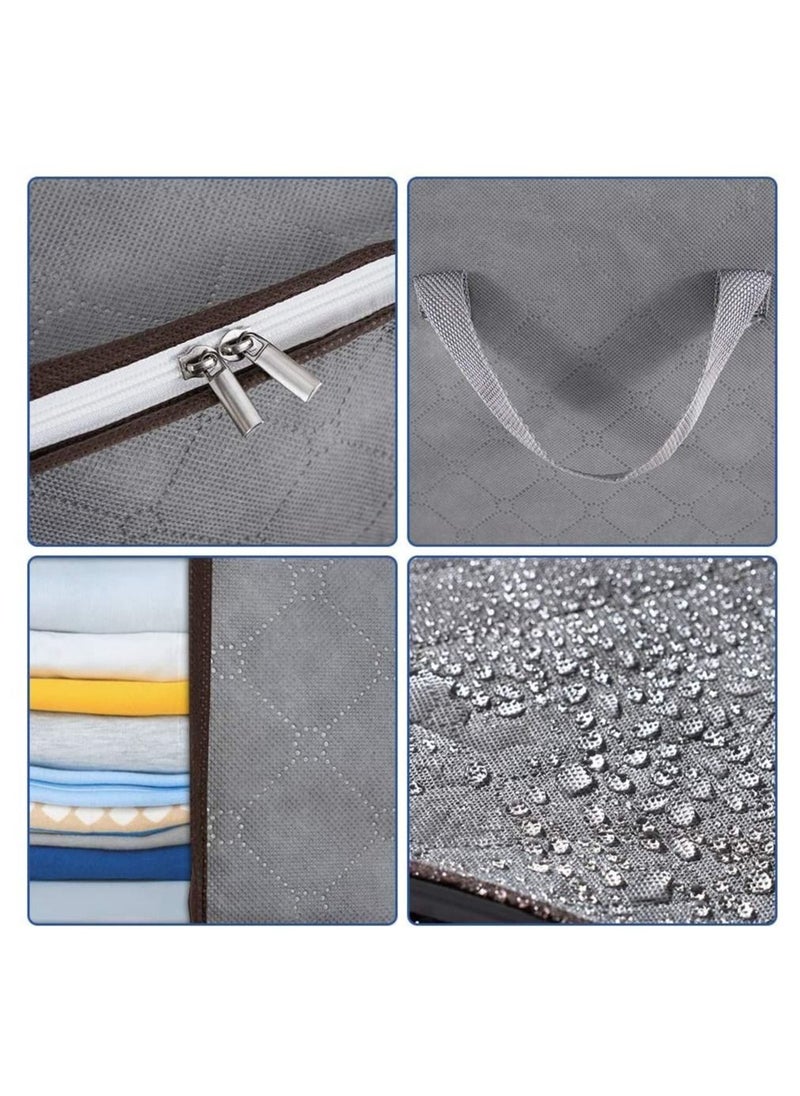 6-Pack Clothes Organizer Storage Bag with Reinforced Handle and Sturdy Zipper