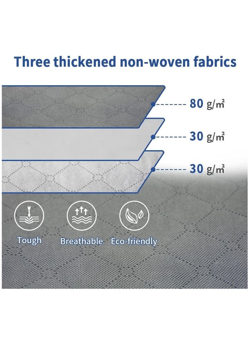 6-Pack Clothes Organizer Storage Bag with Reinforced Handle and Sturdy Zipper