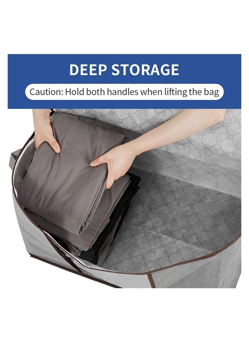 6-Pack Clothes Organizer Storage Bag with Reinforced Handle and Sturdy Zipper