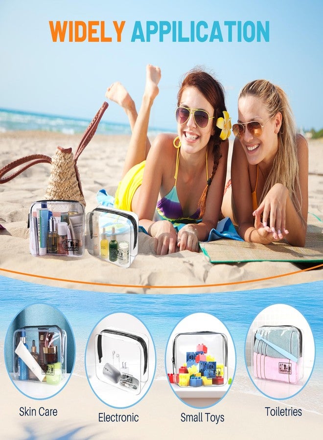 EASYFUN Toiletry Bag 2pcs TSA Approved Travel Clear Toiletry Bag for Men and Women Travel Accessories Quart Size Toiletries Cosmetic Pouch Makeup Bags - Image 5