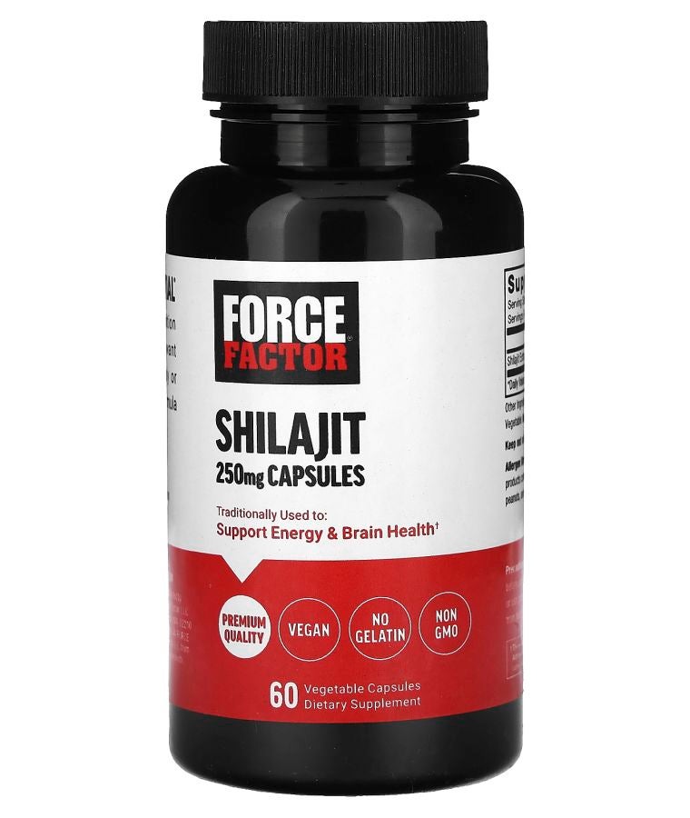 Force Factor Shilajit 250 mg 60 Vegetable Capsules