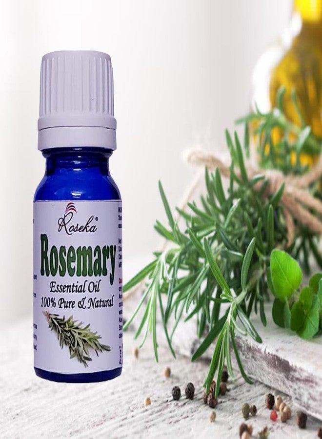 Roseka Rosemary Essential Oil (Rosmarinus officinalis) with internal Plastic Euro Dropper 100% Natural Therapeutic Grade Steam Distilled | For Hair Growth Skin and Body Pure and Natural glowing Skin 10 ml - Image 2