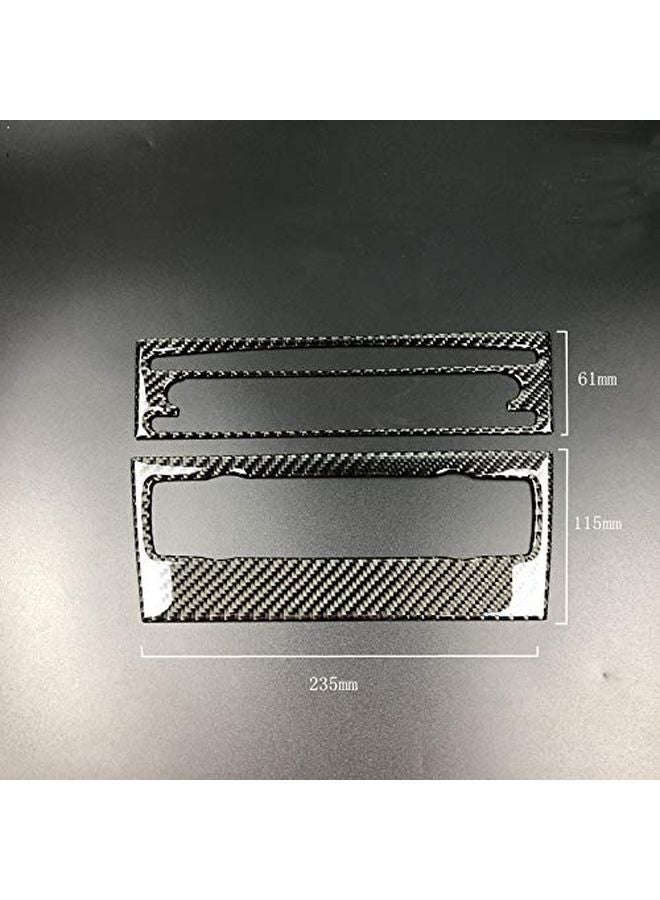 Carbon Fiber AC CD Panel Trim For 3 Series E90 E92 E93 2005 2012 Without Navigation - Image 5