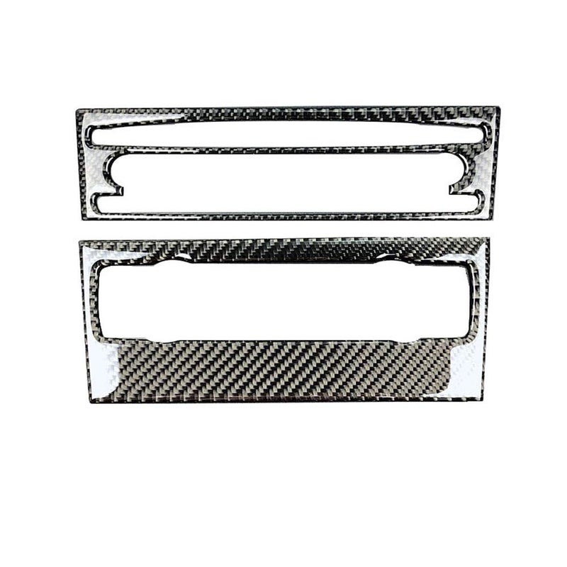 Carbon Fiber AC CD Panel Trim For 3 Series E90 E92 E93 2005 2012 Without Navigation - Image 2