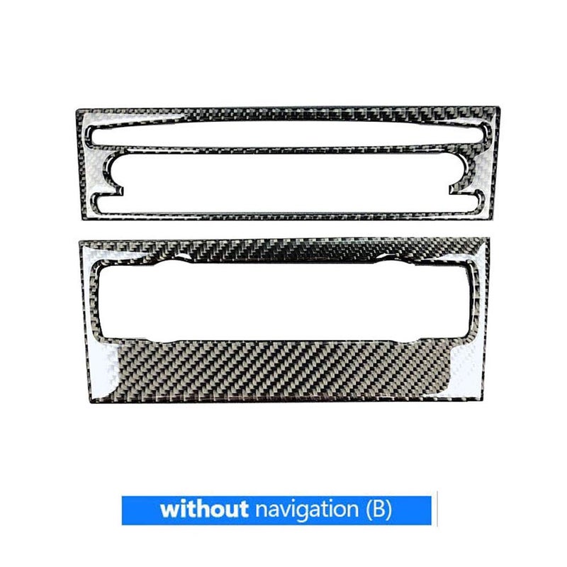 Carbon Fiber AC CD Panel Trim For 3 Series E90 E92 E93 2005 2012 Without Navigation - Image 4