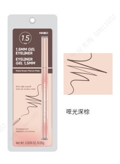 Miniso A smooth, matte brown gel eyeliner for creating precise, long-lasting eye looks. 
