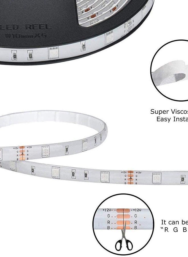 شريط إضاءة LED مرن بألوان RGB مع جهاز تحكم عن بعد متعدد الألوان 10متر - Image 4
