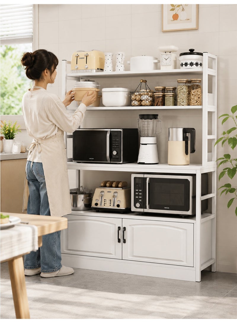 KLNAMAEAAN Multipurpose Storage Cabinet Corner Kitchen Sideboard White 100 * 40 * 158cm Wood White - Image 5