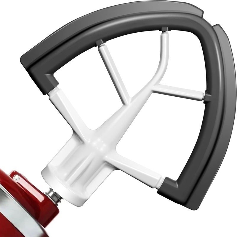 YIFOCUS Flex Edge Beater for KitchenAid 4.5/5 Qt Tilt-Head Stand Mixer – Silicone Paddle, Dishwasher Safe, Flexible Silicone Edges Bowl Scraper For Kitchen Aid Accessories and Attachments (Grey) - Image 1