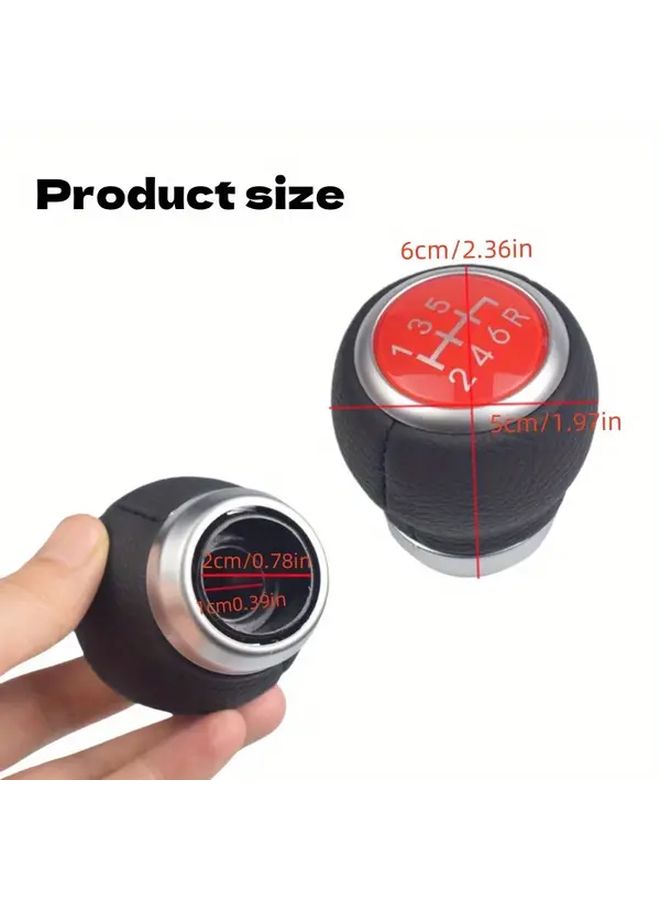 Black 6 Speed Automatic Gear Shift Knob For Subaru Legacy Outback Forester Impreza 2009 2018 - Image 2