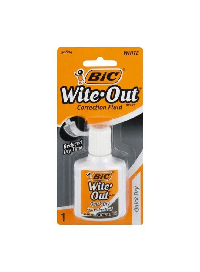 Bic Witeout Quick Dry Correction Fluid0.7 Ounces 2Packs (Wofqdp1) - Image 1