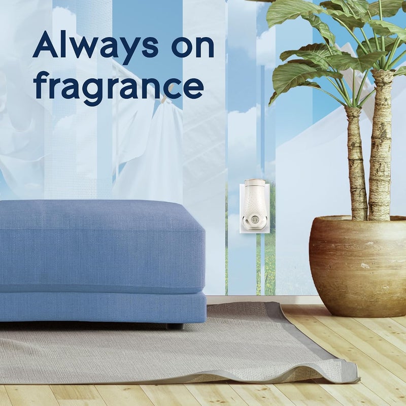 Glade Electric Plugins Air Freshener Oil Refill - Automatic Adjustable Time-Release Function - Air Freshener for Home, Continuous Freshness - Clean Linen - 20ml (Pack of 2) - Image 4