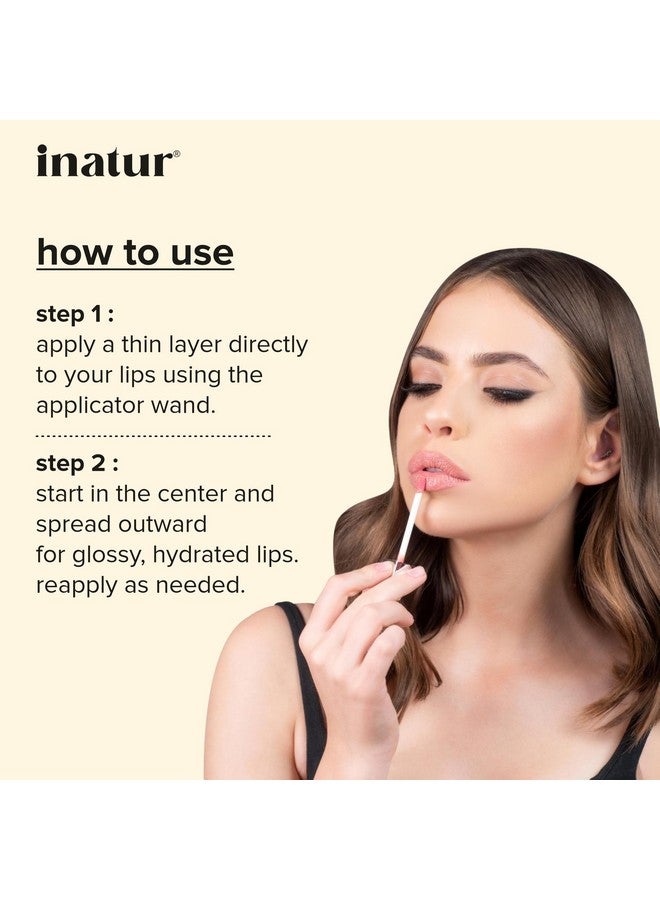 إناتور ملمع الشفاه الملائكي 2 مل، طبيعي 100%، يدوم طويلاً، مرطب، لشفاه برقوقية ولامعة، مناسب لجميع درجات اللون - Image 2