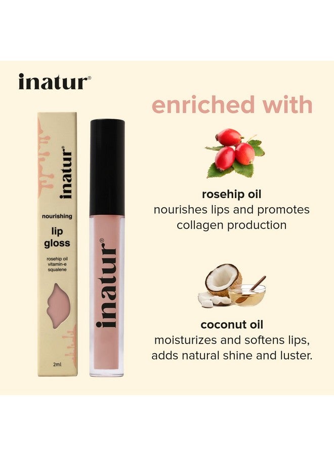 إناتور ملمع الشفاه الملائكي 2 مل، طبيعي 100%، يدوم طويلاً، مرطب، لشفاه برقوقية ولامعة، مناسب لجميع درجات اللون - Image 3