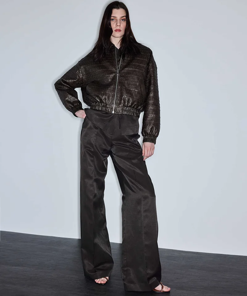 Ipekyol  Leather-Effect Textured Coat for Women | Best Price UAE