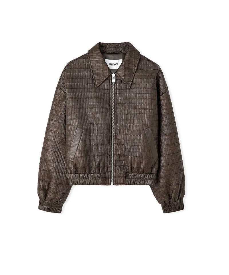 Ipekyol  Leather-Effect Textured Coat for Women | Best Price UAE