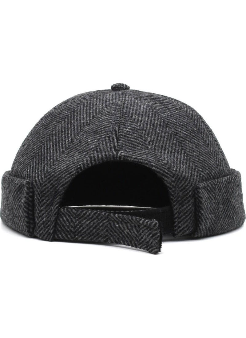Takı Dükkanı Jewelry Shop Winter Wool Retro Docker Cap Skullcap Leon Beanie Unisex Hat CP236  - Image 4