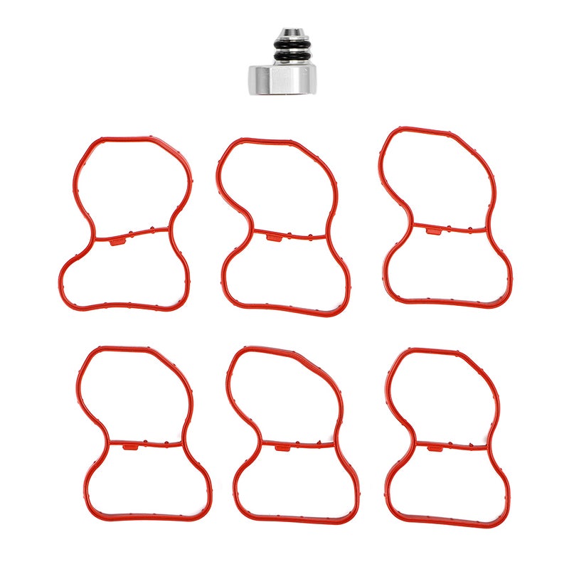 Swirl Flap Kit: 48 x 5 x 67mm Aluminum + Rubber, Antiwear Durable Design - Easy No-Tool Installation, Manifold Hole Block Plug for N57 Engine Vehicles Including E90, E91, F07 GT - Image 1