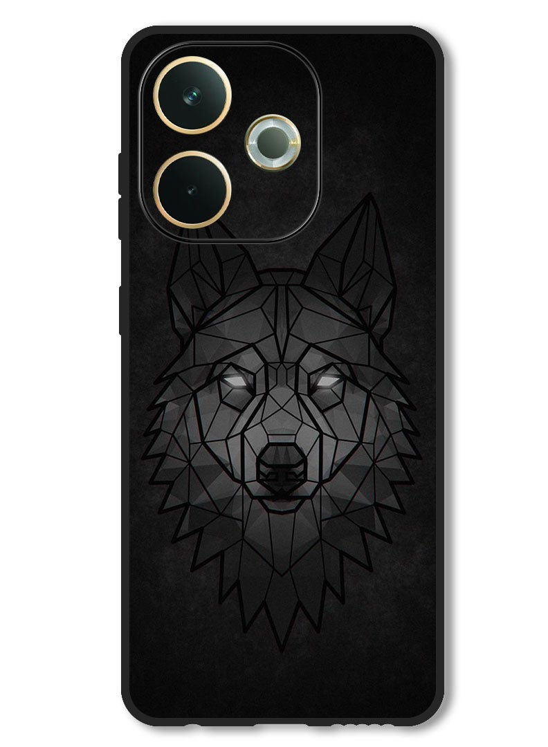 Theodor Case Compatible with Oppo A5 Pro Protection Shockproof Bumper Cover Wolf Abstract - Image 1