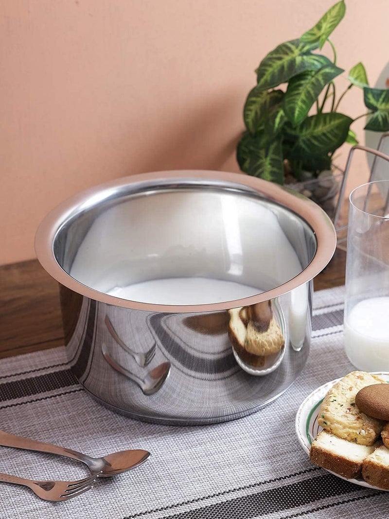 Dynore Stainless Steel Tope/Patila/Cookware Set 1 LTR, 1.5 LTR and 2 LTR - 3 Pcs - Image 4