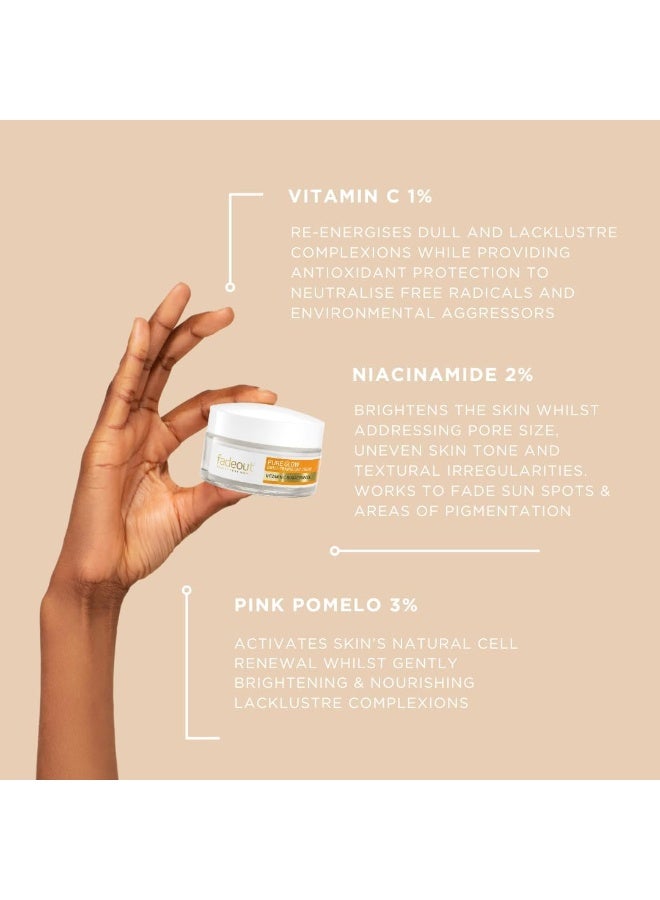 fadeout Fade Out Pure Glow Brightening Day Cream with Vitamin C, Pink Pomelo and Niacinamide 50g - Image 4
