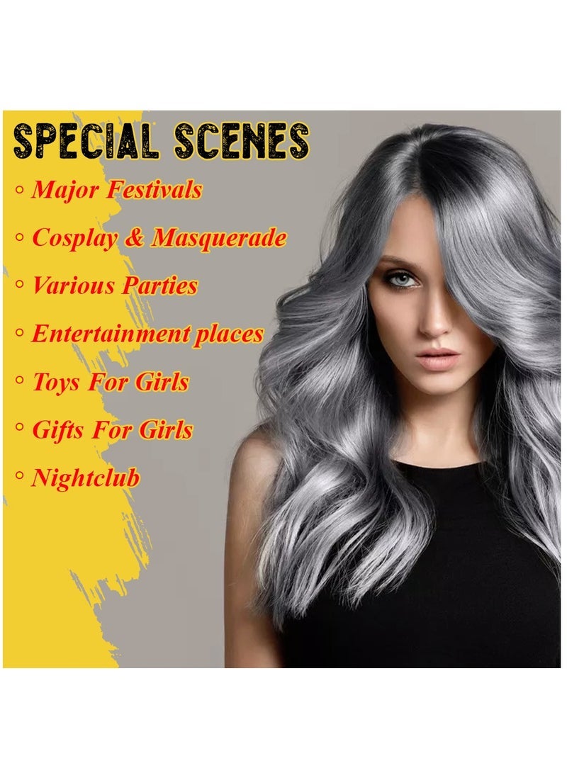 Kanza Hair Coloring Dye Wax 120g Instant Hair Wax Temporary Hairstyle Cream Hair Pomades Natural Hairstyle Wax Long-lasting Modelling Gel Cream for Men & Women - Image 2