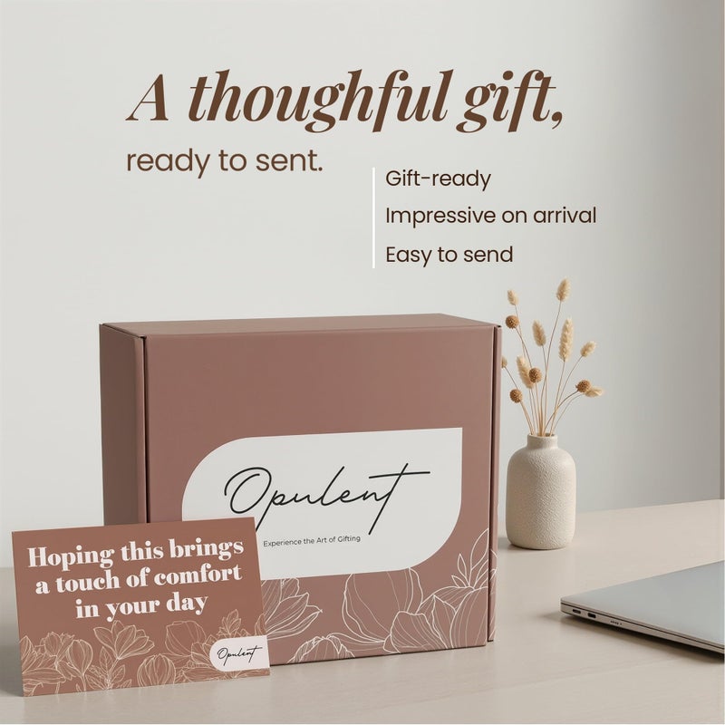 Opulent Luxury Self Care Gifts for Women - Hug in a Box Comfort Care Package - Spa Gift Set with 40 oz Tumbler & Cozy Blanket - Ideal for Get Well, Thinking of You, Birthday, Sympathy & Corporate - Image 3
