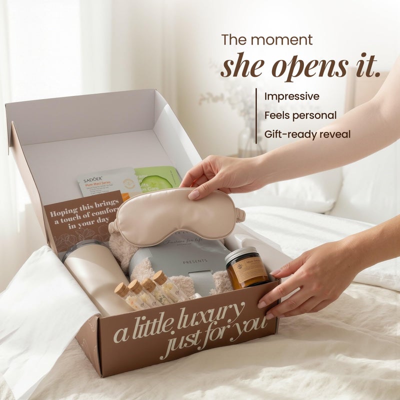 Opulent Luxury Self Care Gifts for Women - Hug in a Box Comfort Care Package - Spa Gift Set with 40 oz Tumbler & Cozy Blanket - Ideal for Get Well, Thinking of You, Birthday, Sympathy & Corporate - Image 2