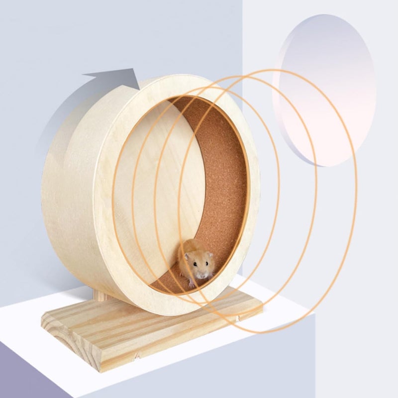 UPKOCH Silent Small Hamster Running Wheel with Stable Base, Exercise Wheel for Small Pets and Hedgehogs, Quiet Pet Accessory for Active Hamsters and Rodents - Image 4