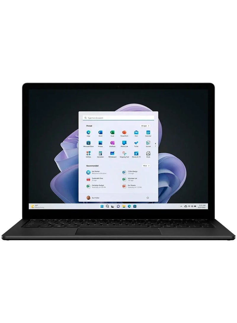 Microsoft Surface Laptop 5 Laptop With 15-Inch Touch Screen  Display, Intel Evo Platform Core i7 Processor/8GB RAM/512GB SSD/Intel Iris Xe Graphics/Windows 11 Home English Black - Image 1