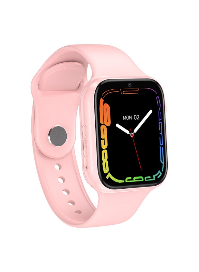 Generic - Europe, Asia And Africa Card Children's Phone Watch Supports Multi-language Positioning Video Call Student Smart Watch-Color:White - Image 1