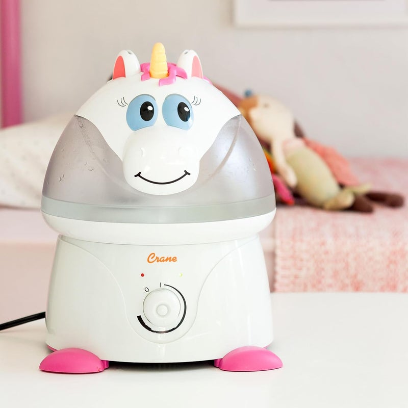 Crane Unicorn Ultrasonic Cool Mist Humidifier with Auto Shut-Off, For Baby Nursery and Kids Room, 1 Gallon Tank, Animal Humidifier For Kids Room - Image 5