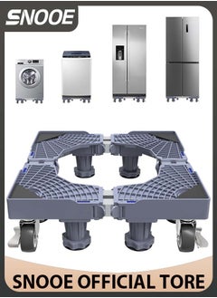 Snooe Washing Machine Base Stand with 4 Locking Wheels and 8 Strong Feet, Movable Universal Mobile Base for Dryer, Refrigerator, Furniture and Appliance  - Image 2