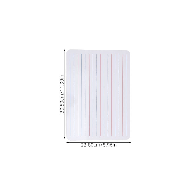 2pcs Double-Sided Whiteboard Dry Erase Whiteboard for Kids Small Whiteboard Kids White Board with Lines for Classroom and Homeschool - Image 5