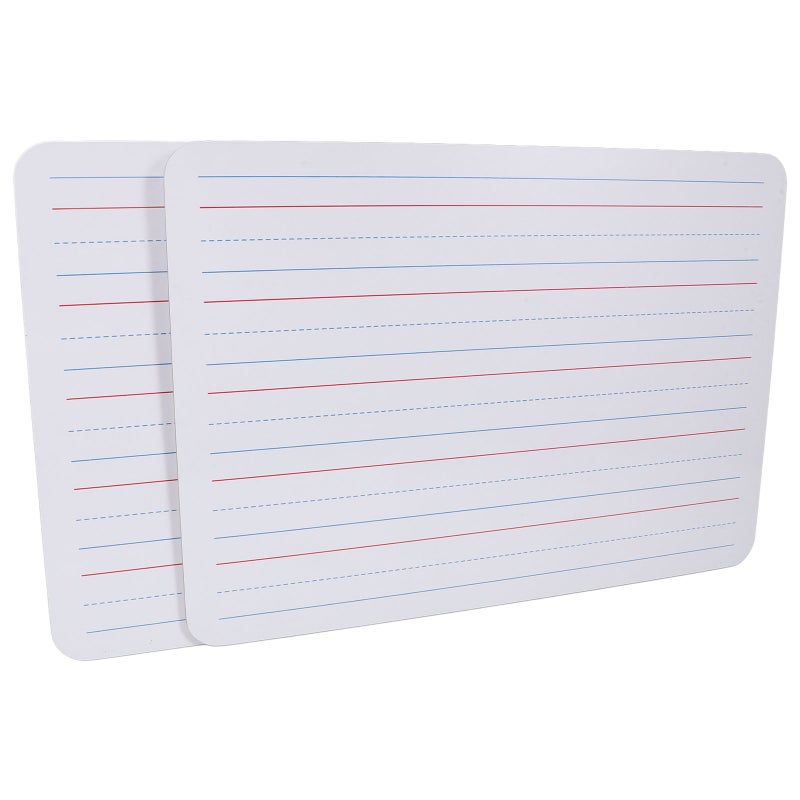 2pcs Double-Sided Whiteboard Dry Erase Whiteboard for Kids Small Whiteboard Kids White Board with Lines for Classroom and Homeschool - Image 1